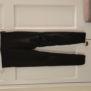 Black ripped leggings, express